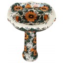 Mexican Talavera Pedestal Sink Roman Style Girasoles 5